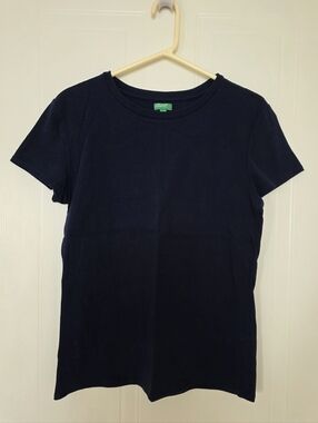 United Colors Of Benetton Crewneck Tee, Navy Blue, Medium